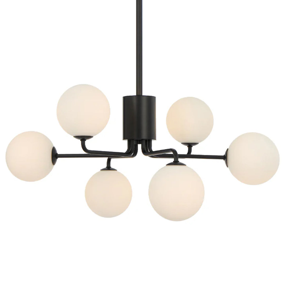 Felton 6 Light Glass Sphere Pendant with Interchangeable Shades