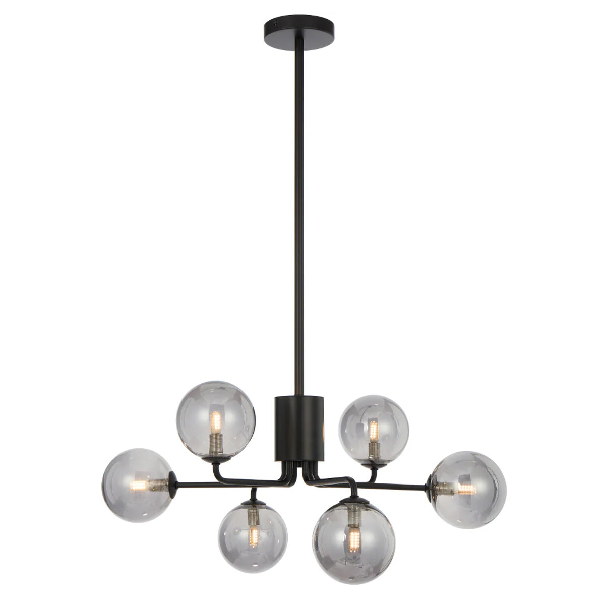 Felton 6 Light Glass Sphere Pendant with Interchangeable Shades