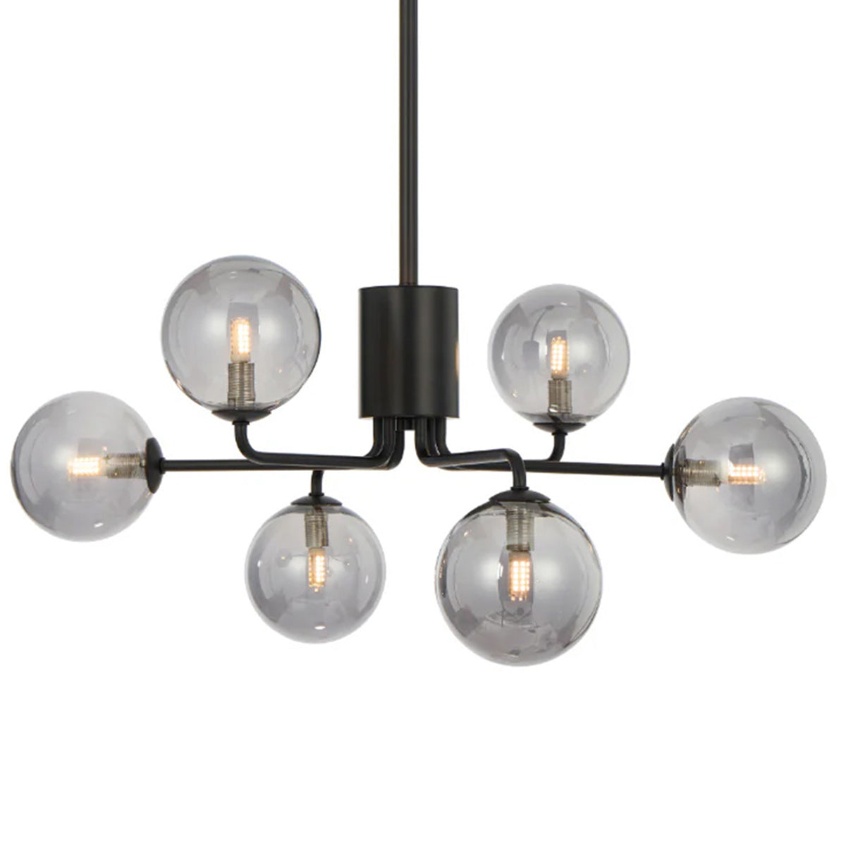 Felton 6 Light Glass Sphere Pendant with Interchangeable Shades
