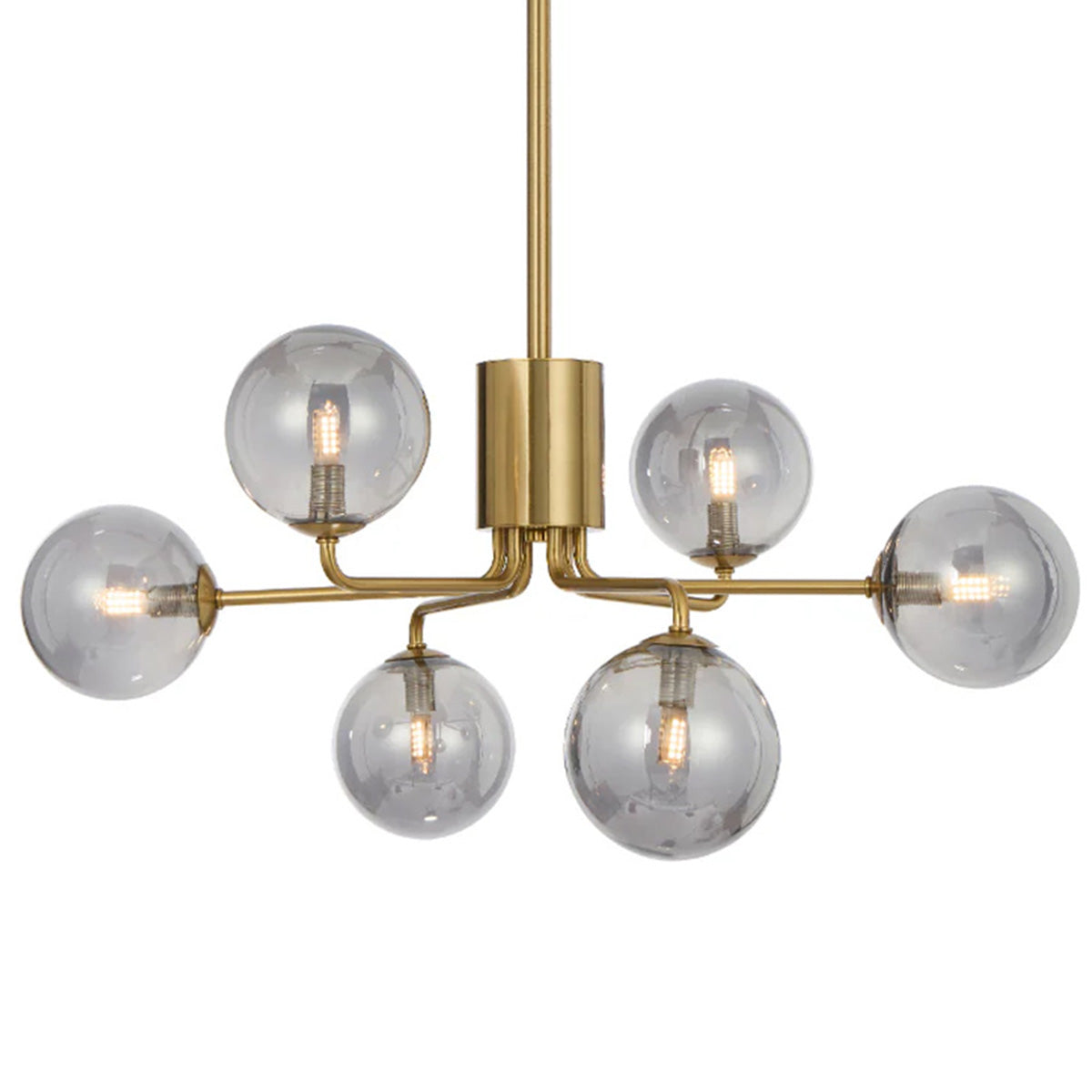 Felton 6 Light Glass Sphere Pendant with Interchangeable Shades