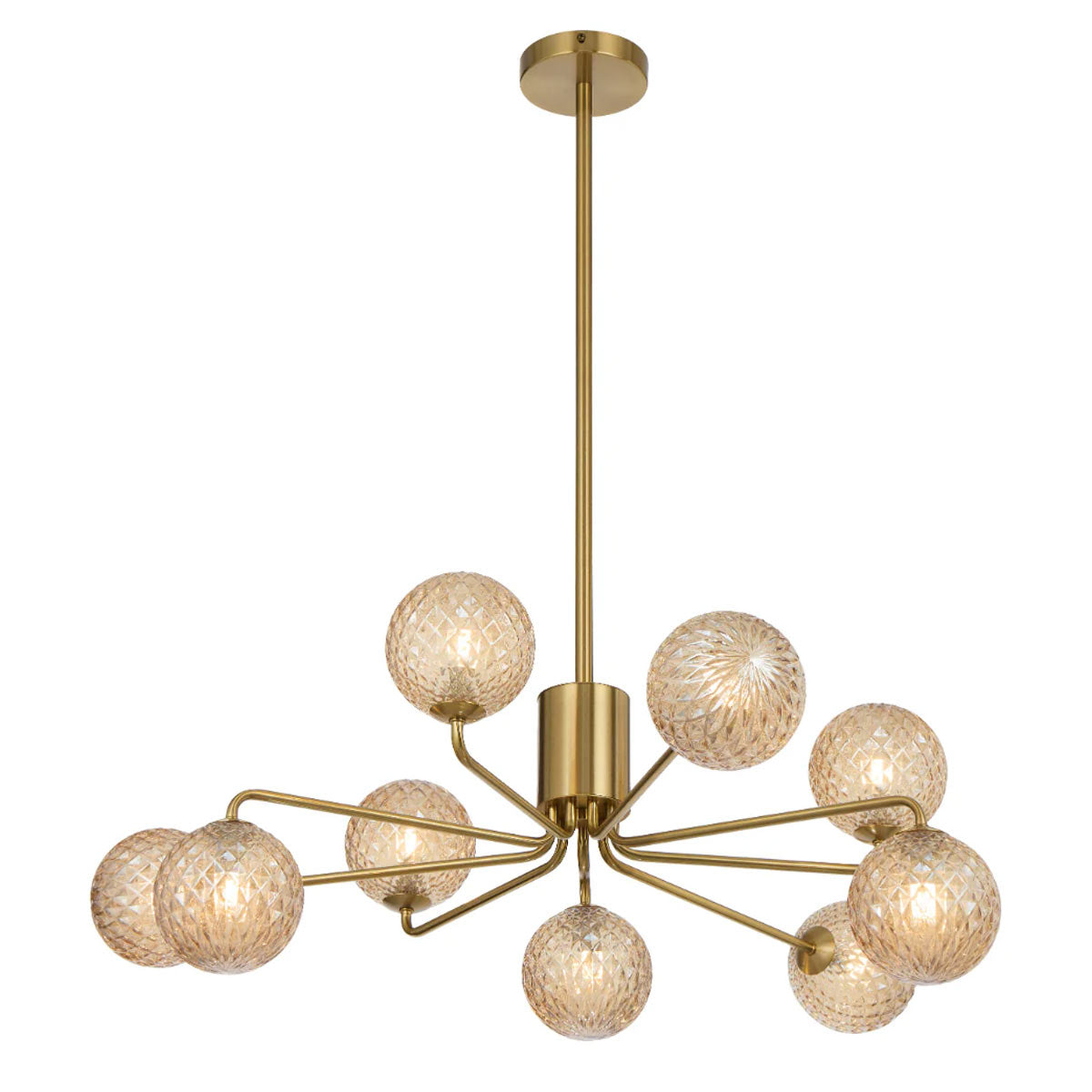 Felton 9 Light Glass Sphere Pendant with Interchangeable Shades