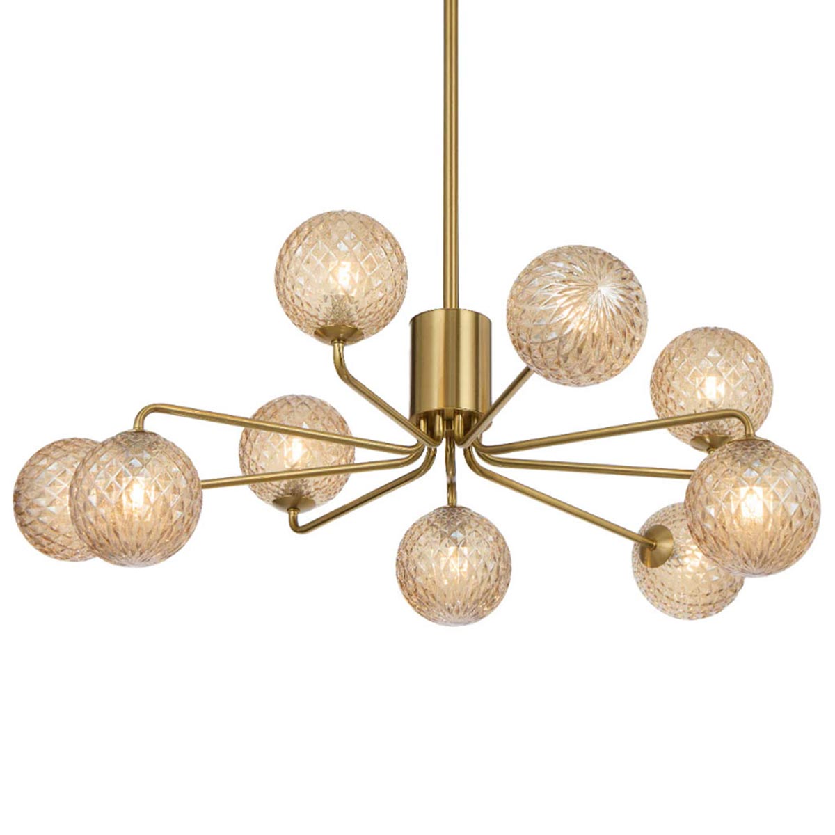 Felton 9 Light Glass Sphere Pendant with Interchangeable Shades