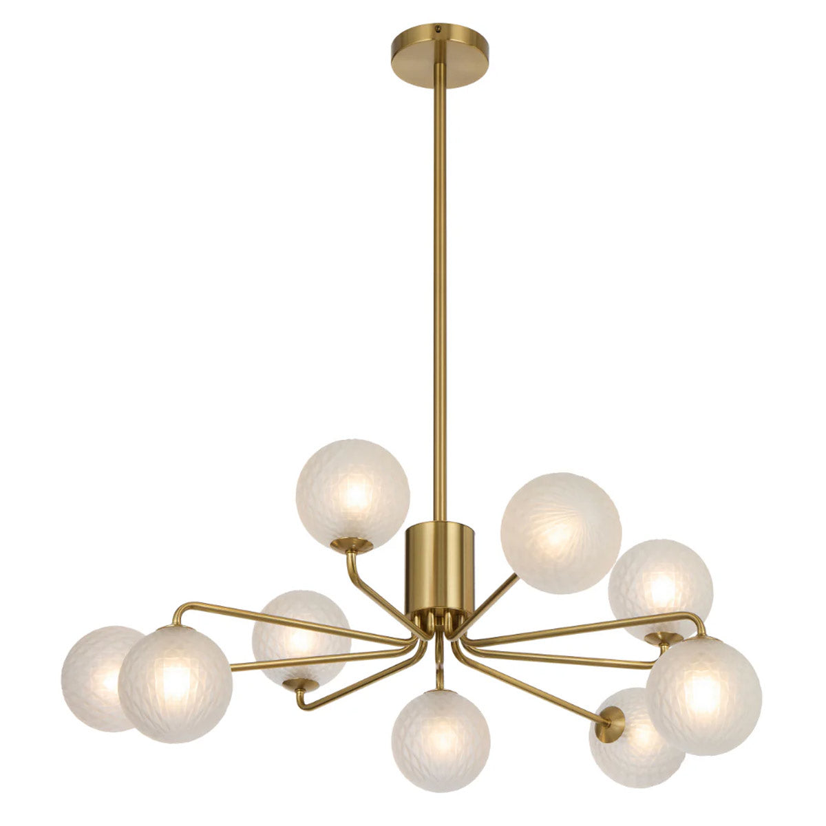 Felton 9 Light Glass Sphere Pendant with Interchangeable Shades