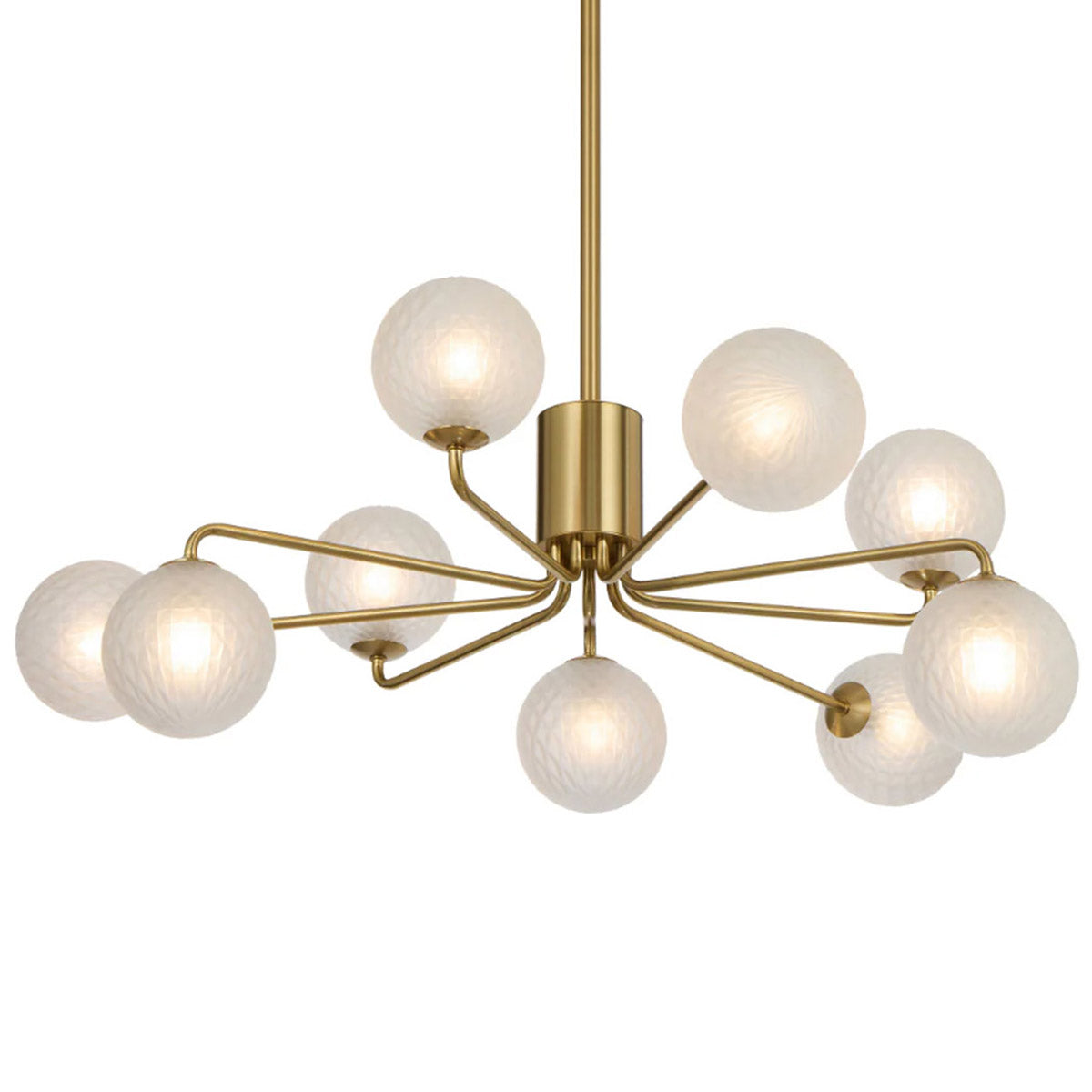 Felton 9 Light Glass Sphere Pendant with Interchangeable Shades