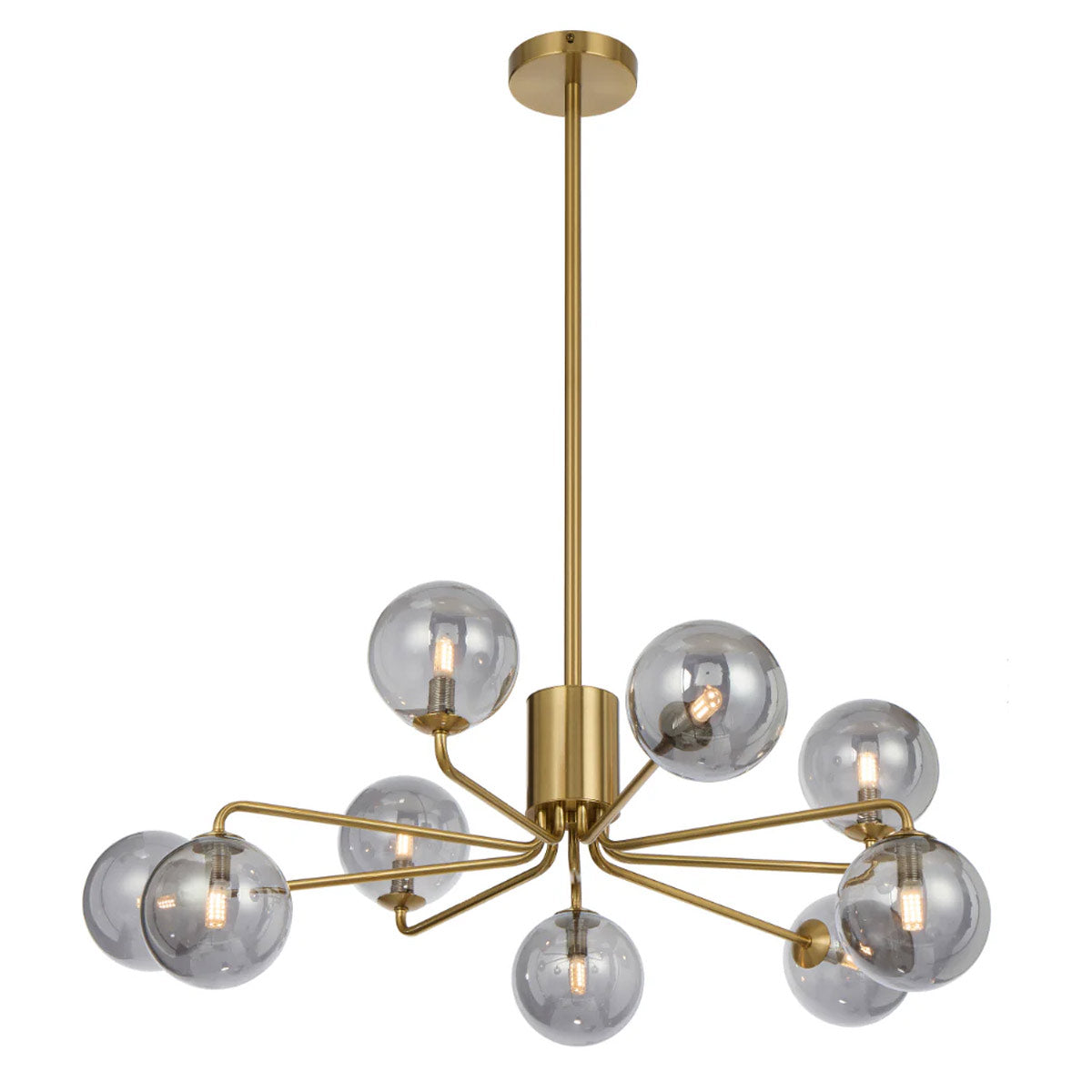 Felton 9 Light Glass Sphere Pendant with Interchangeable Shades