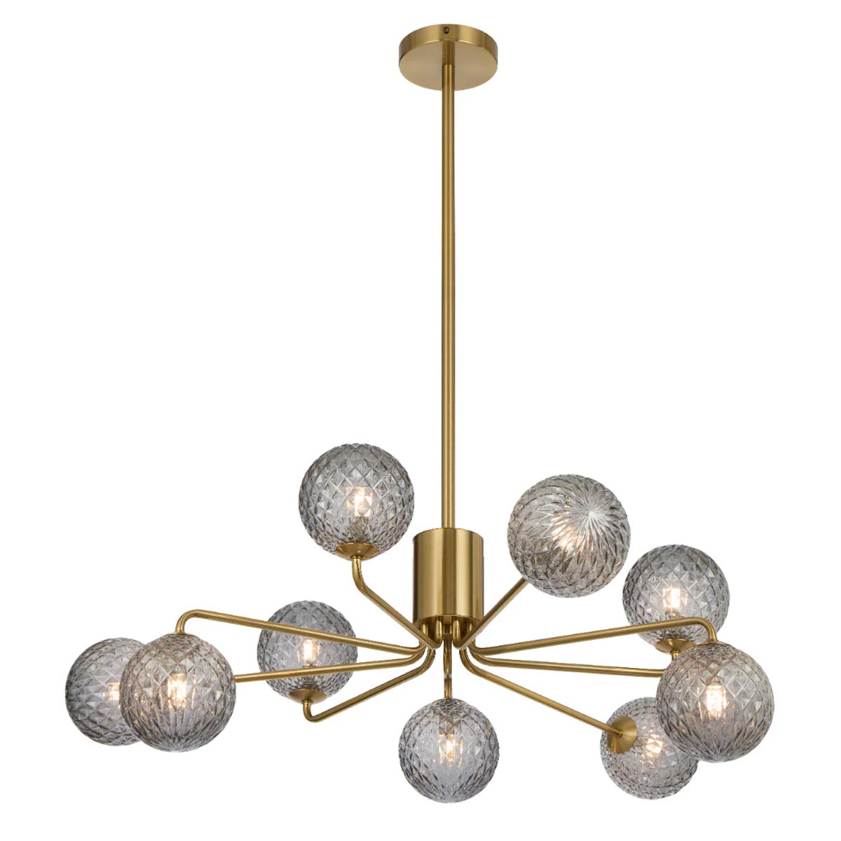 Felton 9 Light Glass Sphere Pendant with Interchangeable Shades