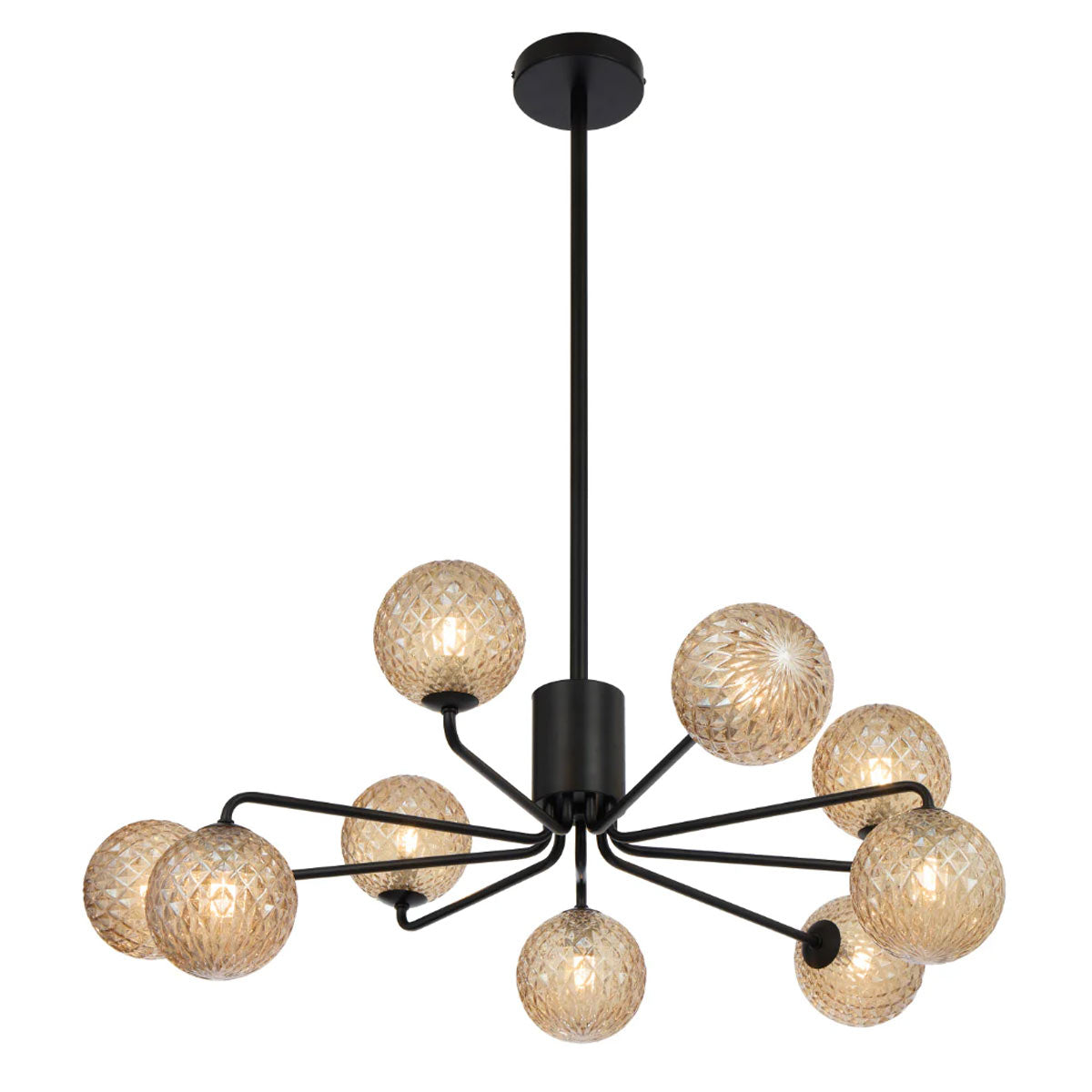 Felton 9 Light Glass Sphere Pendant with Interchangeable Shades
