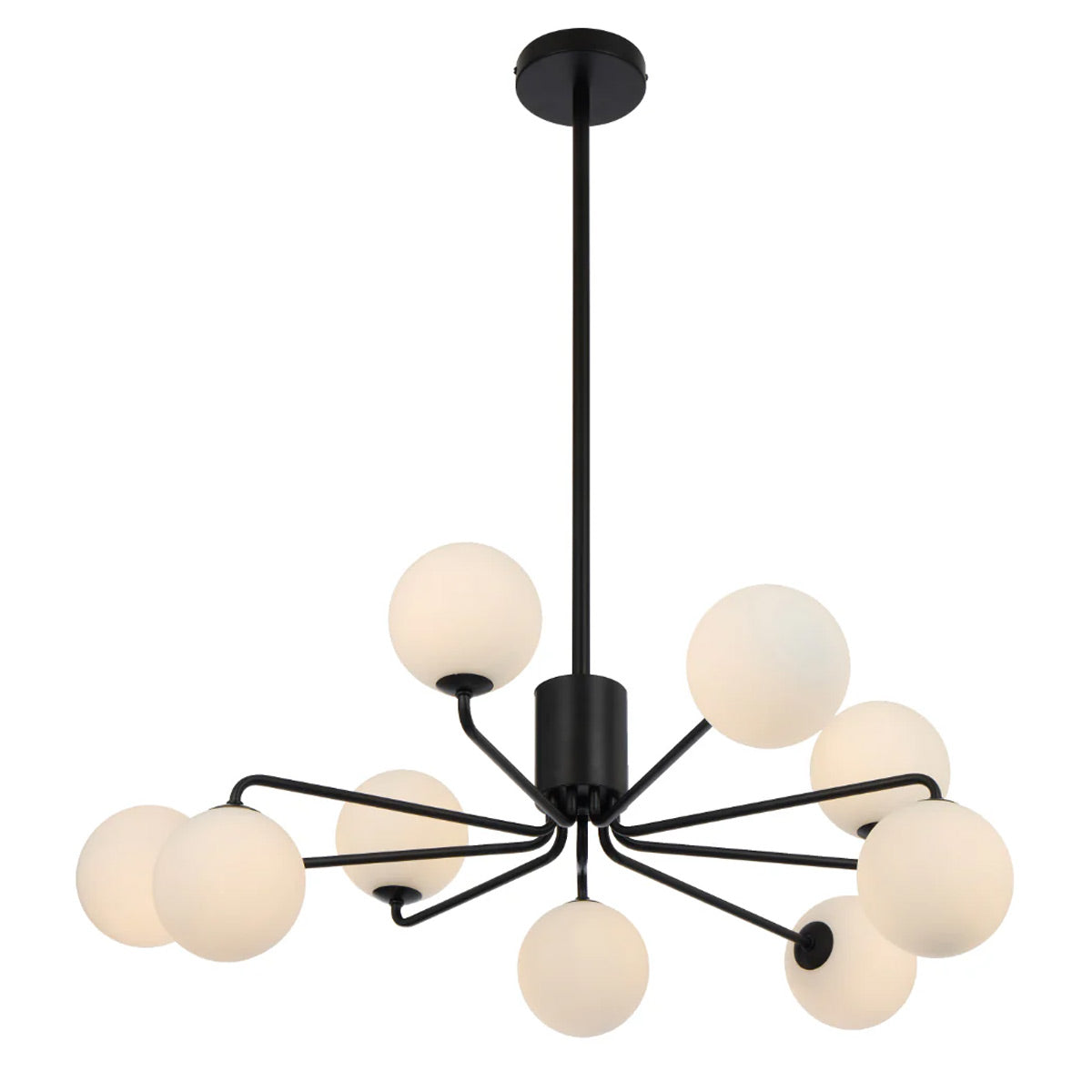 Felton 9 Light Glass Sphere Pendant with Interchangeable Shades