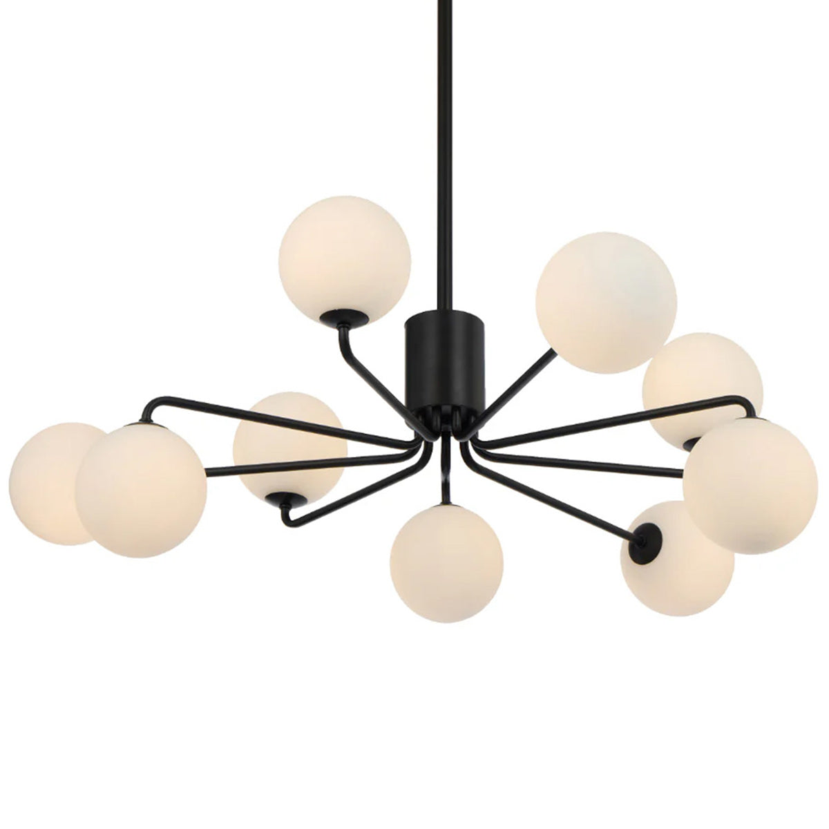 Felton 9 Light Glass Sphere Pendant with Interchangeable Shades