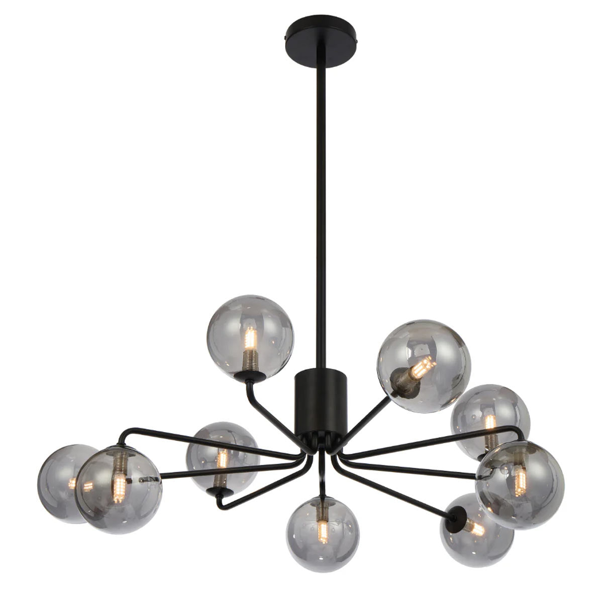 Felton 9 Light Glass Sphere Pendant with Interchangeable Shades