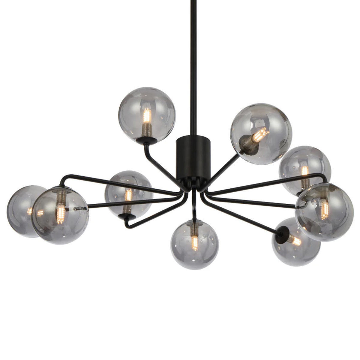 Felton 9 Light Glass Sphere Pendant with Interchangeable Shades