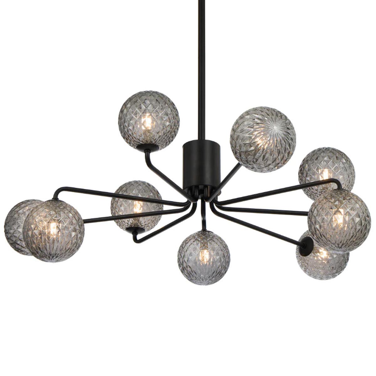 Felton 9 Light Glass Sphere Pendant with Interchangeable Shades