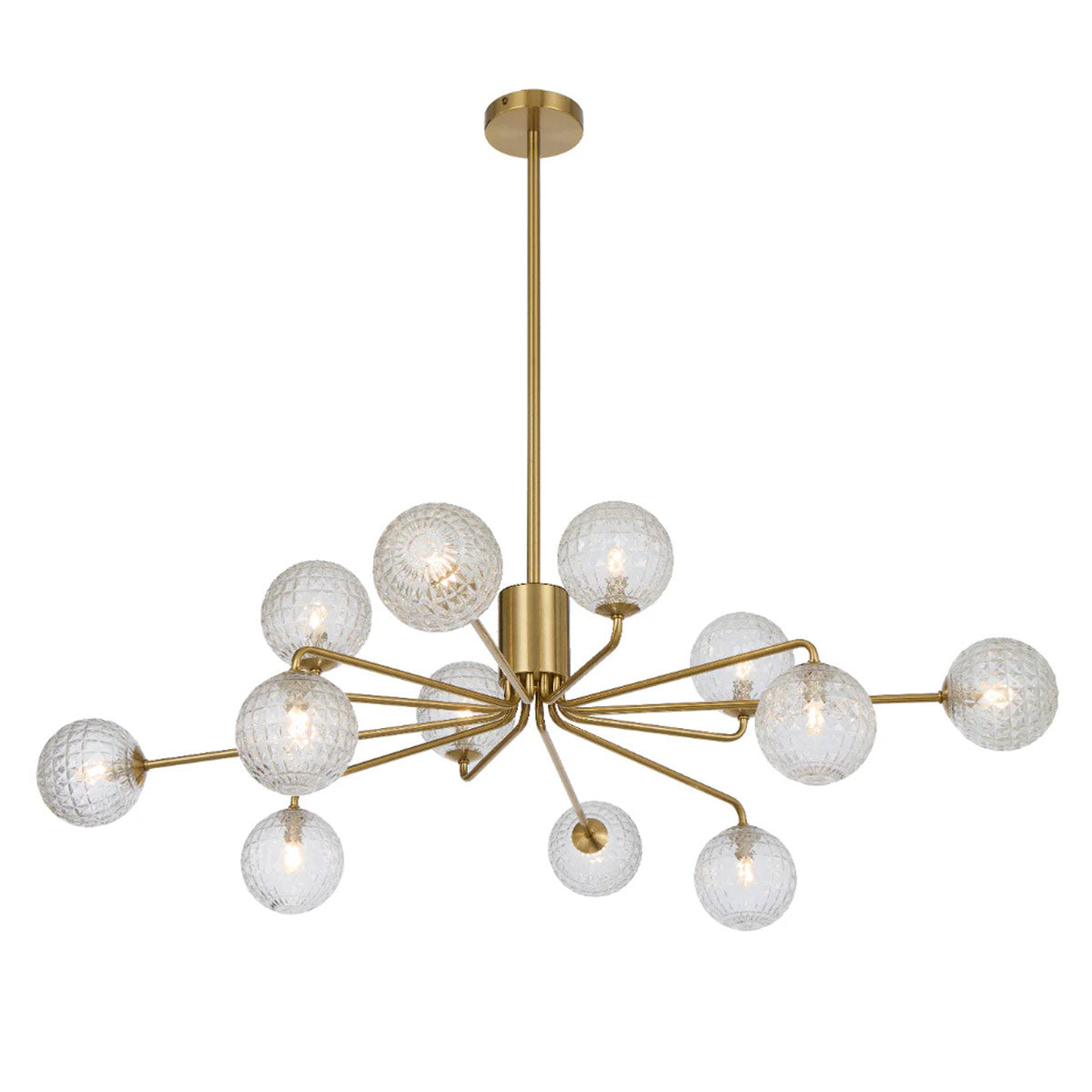 Felton 12 Light Glass Sphere Pendant with Interchangeable Shades