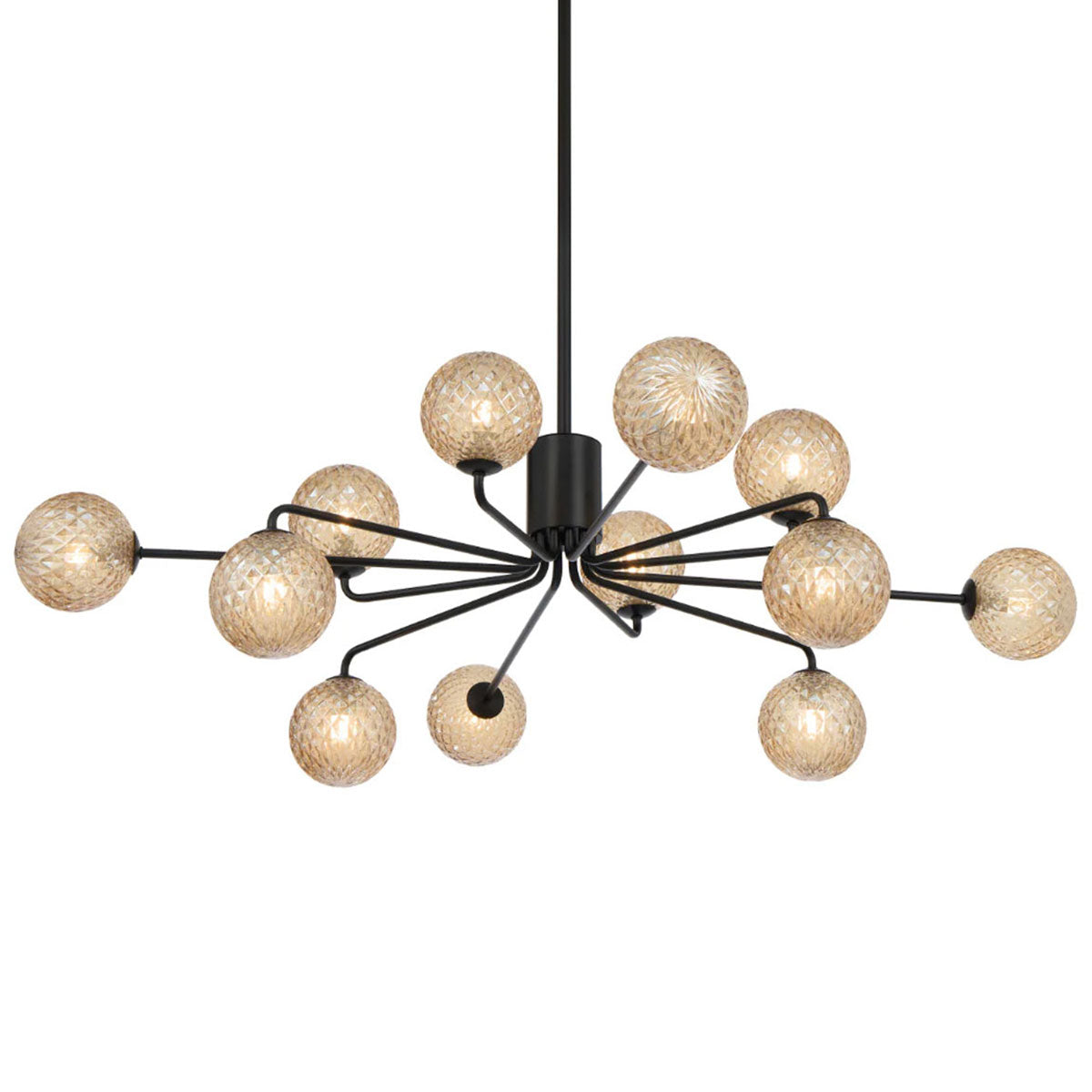 Felton 12 Light Glass Sphere Pendant with Interchangeable Shades