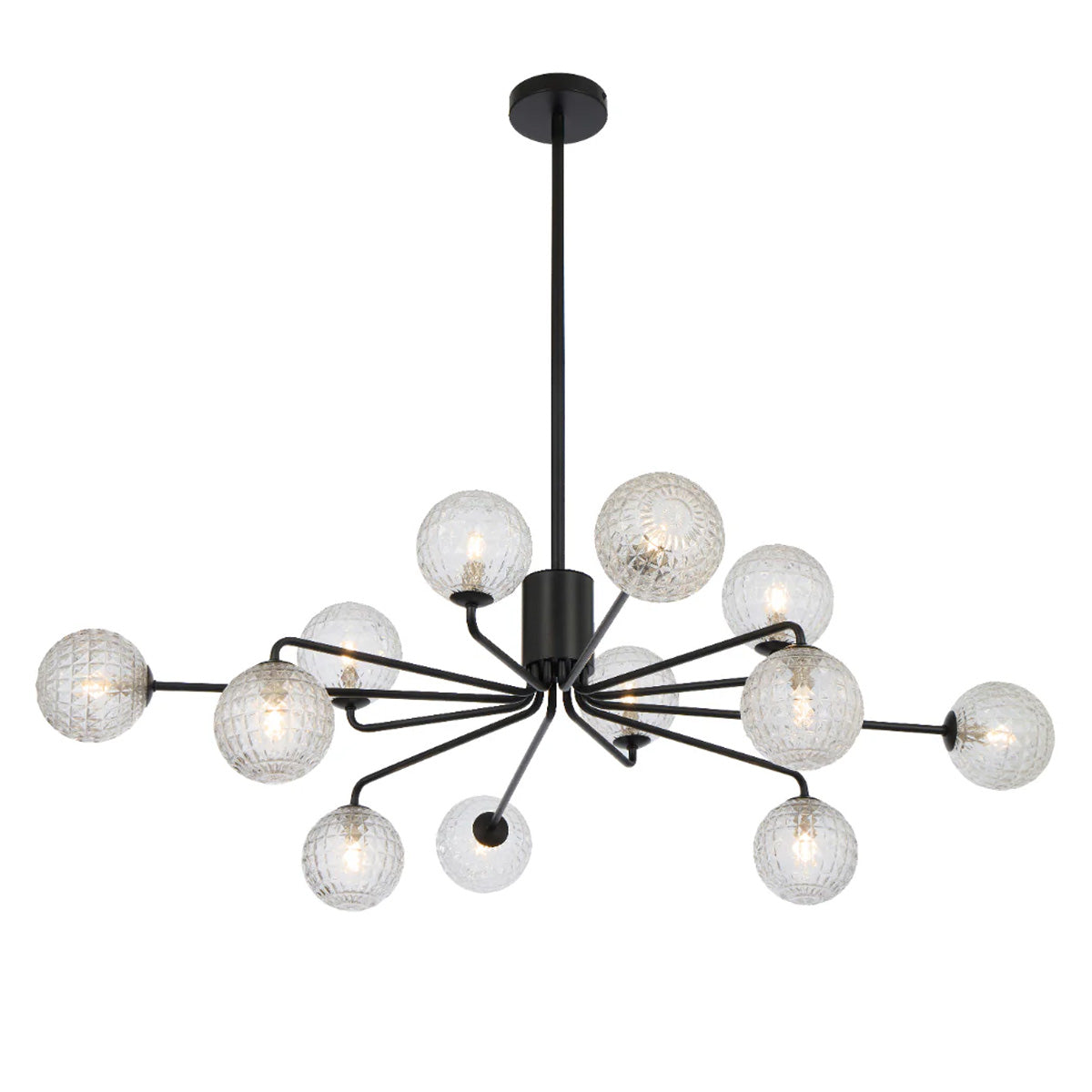 Felton 12 Light Glass Sphere Pendant with Interchangeable Shades