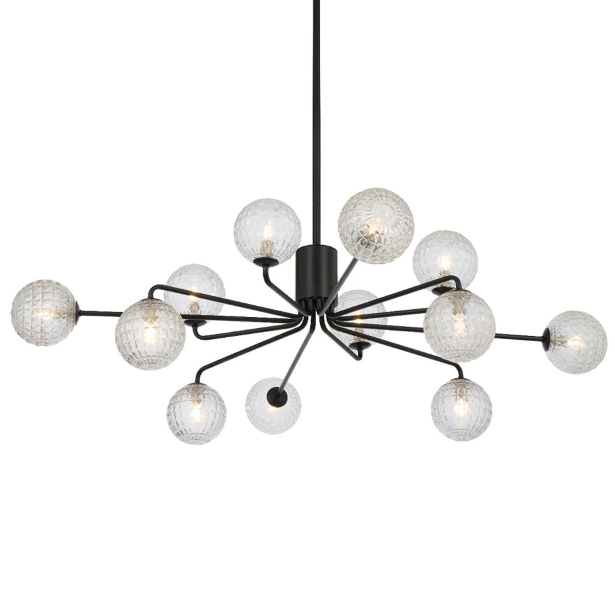 Felton 12 Light Glass Sphere Pendant with Interchangeable Shades