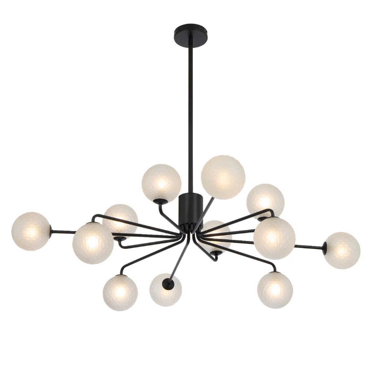 Felton 12 Light Glass Sphere Pendant with Interchangeable Shades