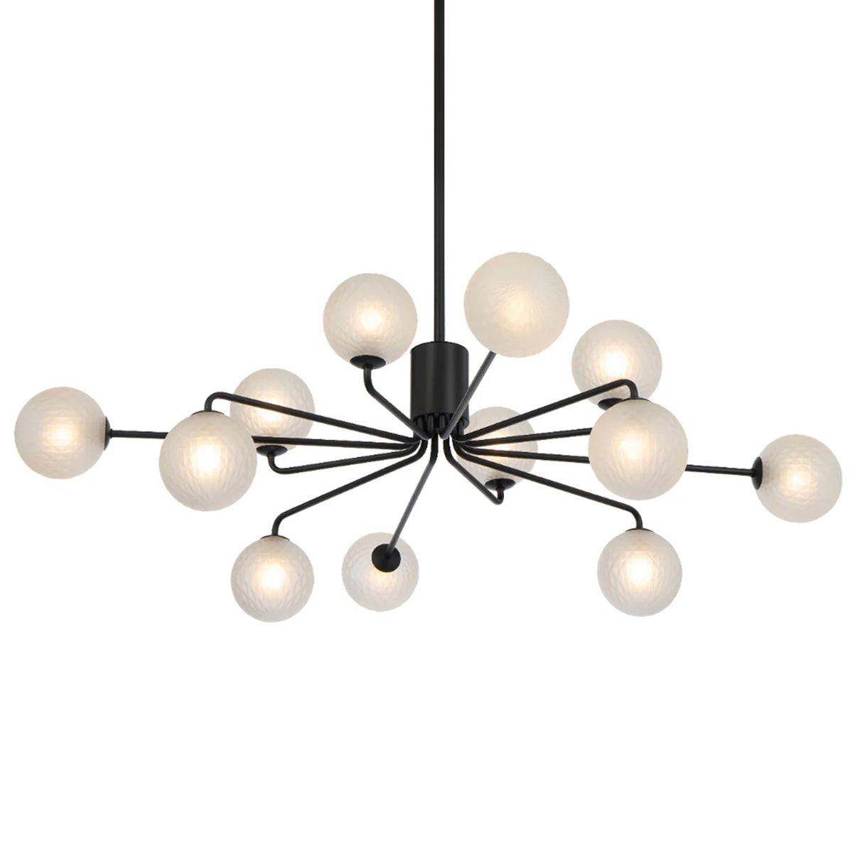 Felton 12 Light Glass Sphere Pendant with Interchangeable Shades