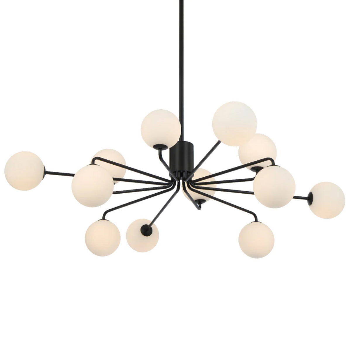Felton 12 Light Glass Sphere Pendant with Interchangeable Shades