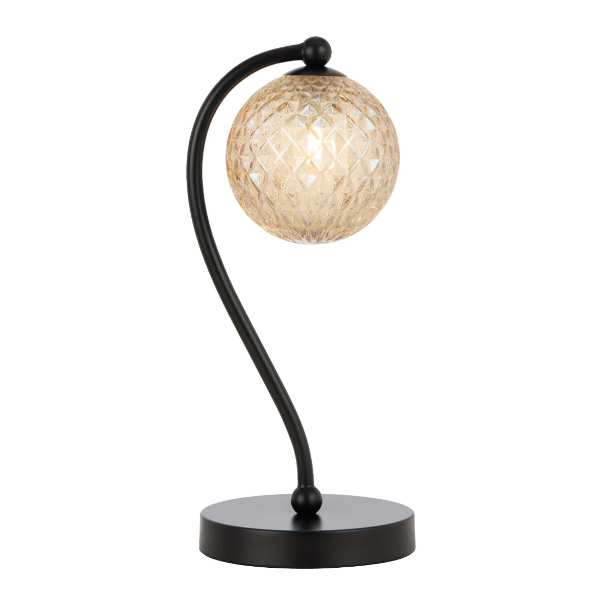 Felton Table Glass Sphere Lamp with Interchangeable Shades
