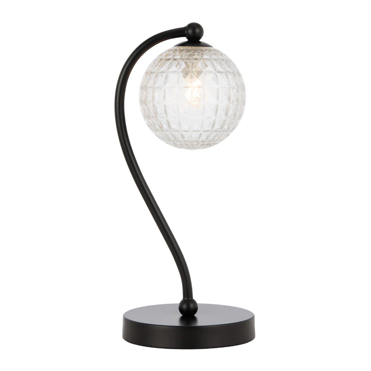 Felton Table Glass Sphere Lamp with Interchangeable Shades