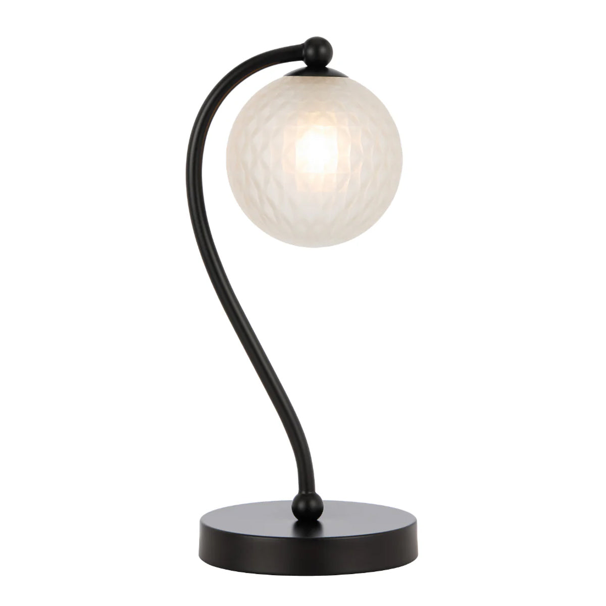 Felton Table Glass Sphere Lamp with Interchangeable Shades