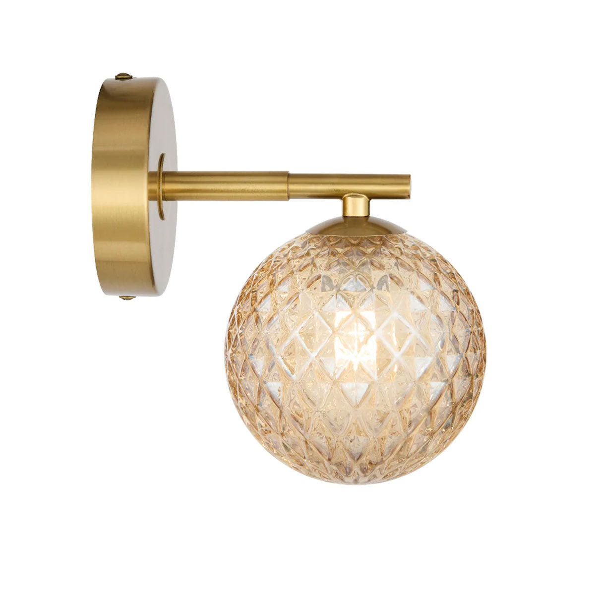 Felton 1 Light Glass Sphere Wall Light with Interchangeable Shades
