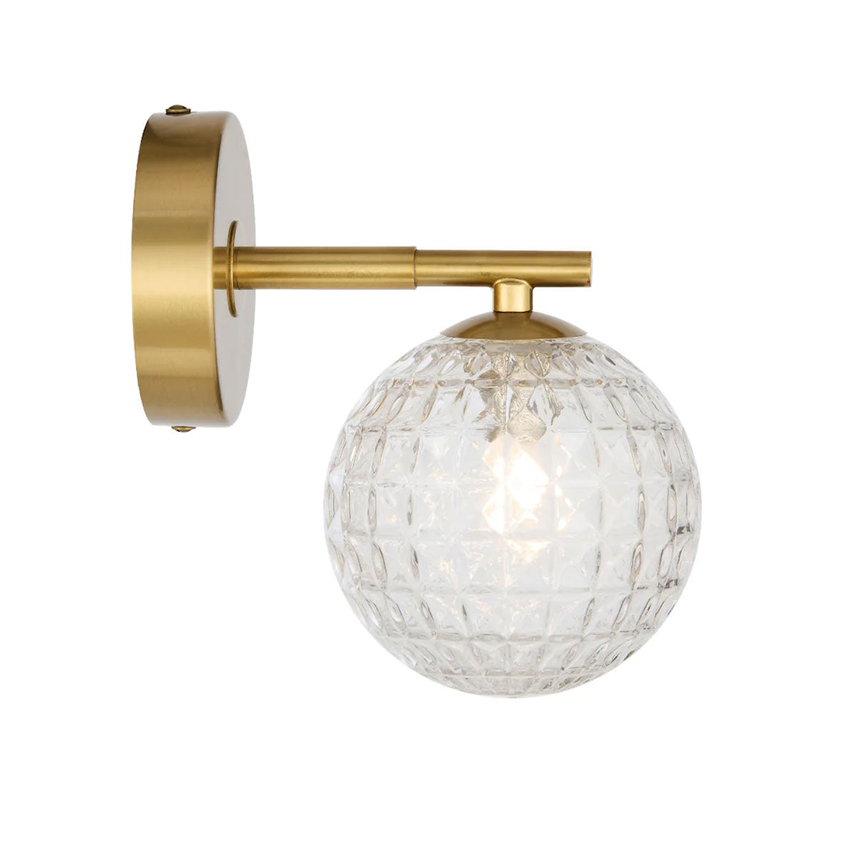 Felton 1 Light Glass Sphere Wall Light with Interchangeable Shades