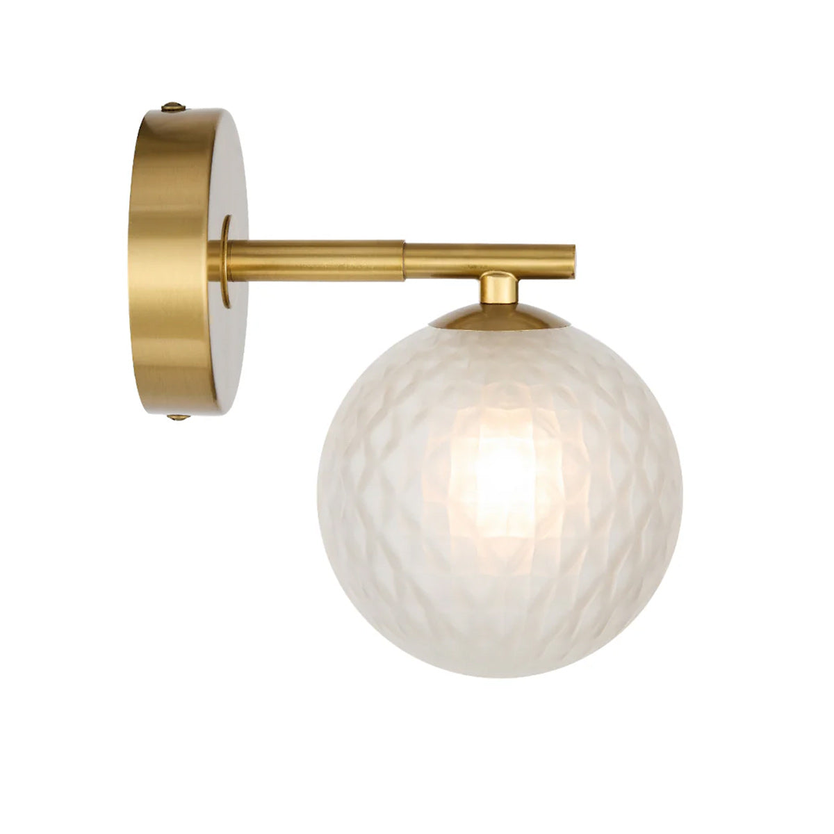 Felton 1 Light Glass Sphere Wall Light with Interchangeable Shades