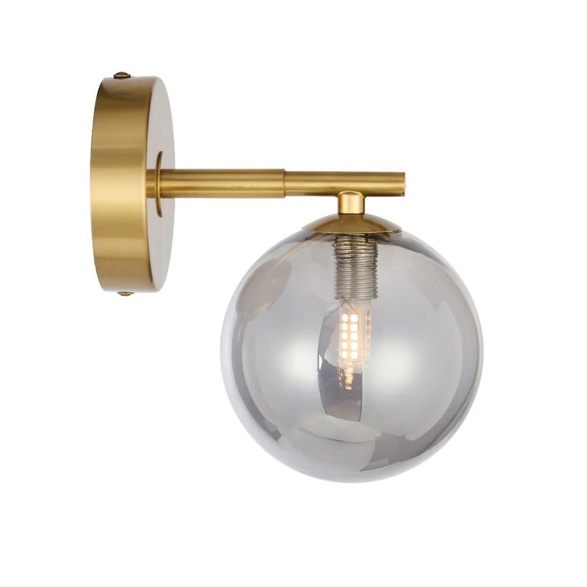 Felton 1 Light Glass Sphere Wall Light with Interchangeable Shades