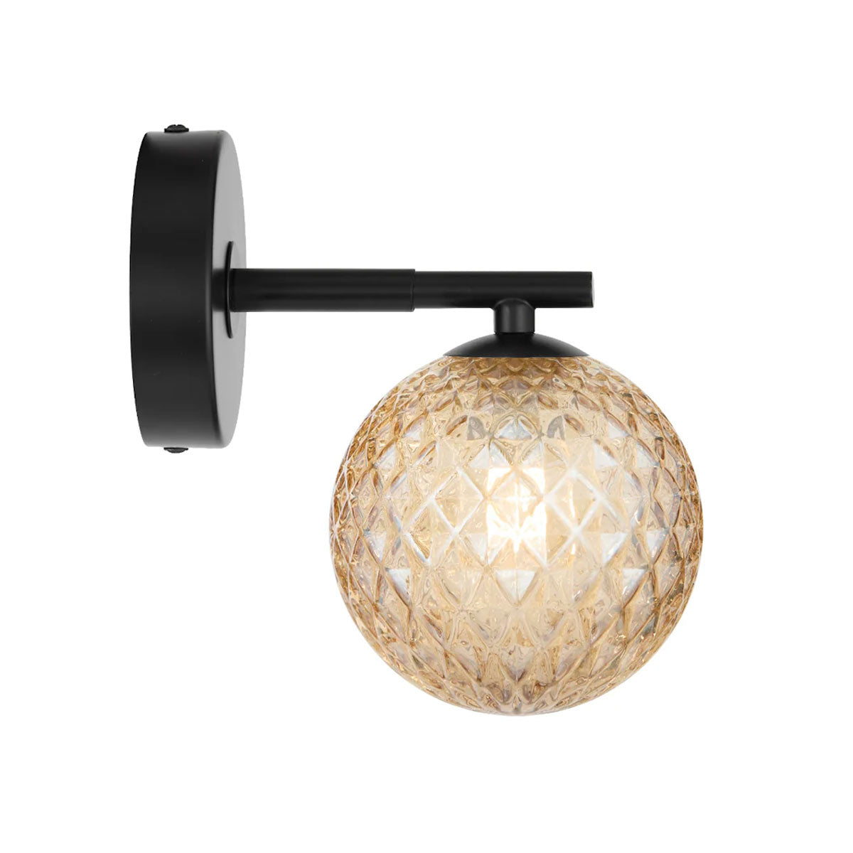 Felton 1 Light Glass Sphere Wall Light with Interchangeable Shades