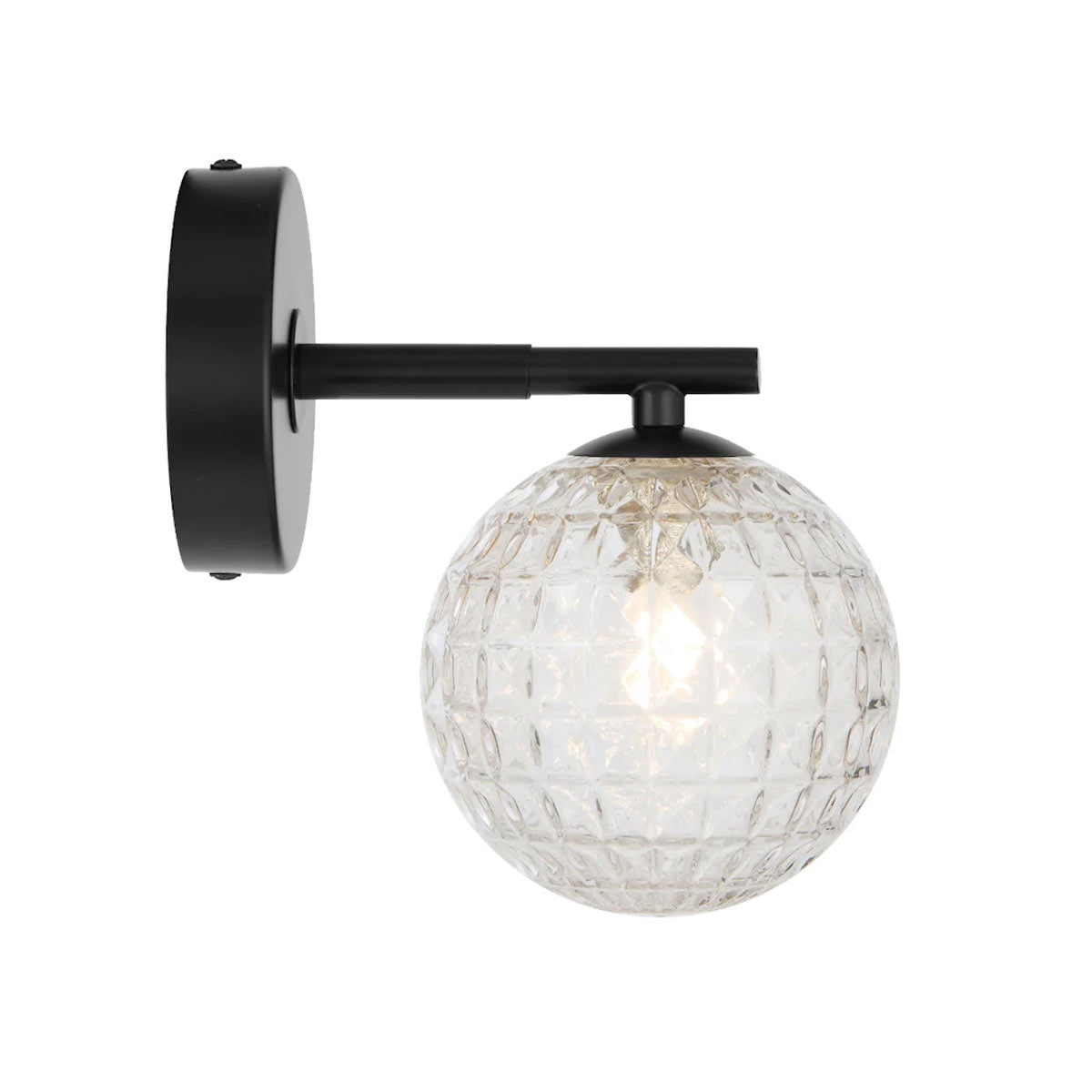 Felton 1 Light Glass Sphere Wall Light with Interchangeable Shades