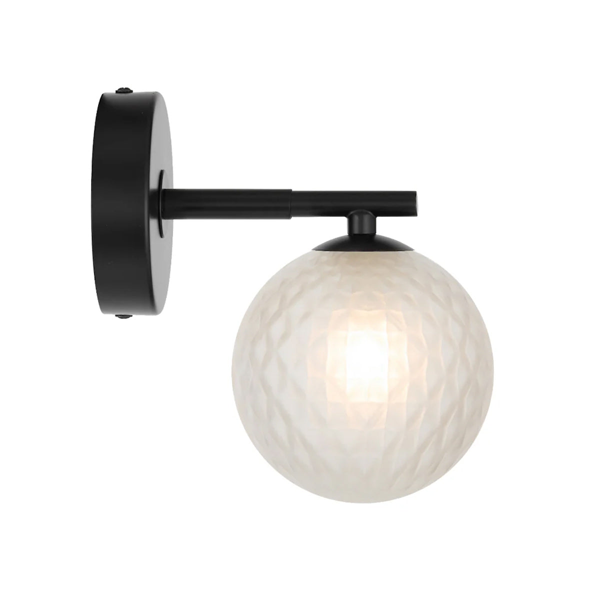 Felton 1 Light Glass Sphere Wall Light with Interchangeable Shades
