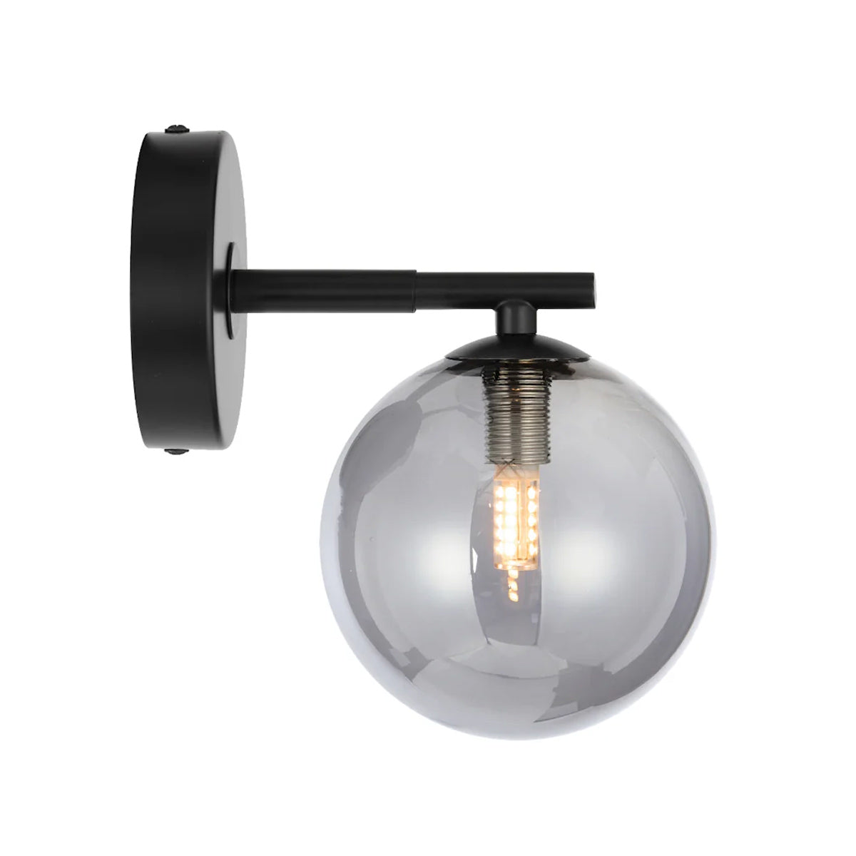 Felton 1 Light Glass Sphere Wall Light with Interchangeable Shades