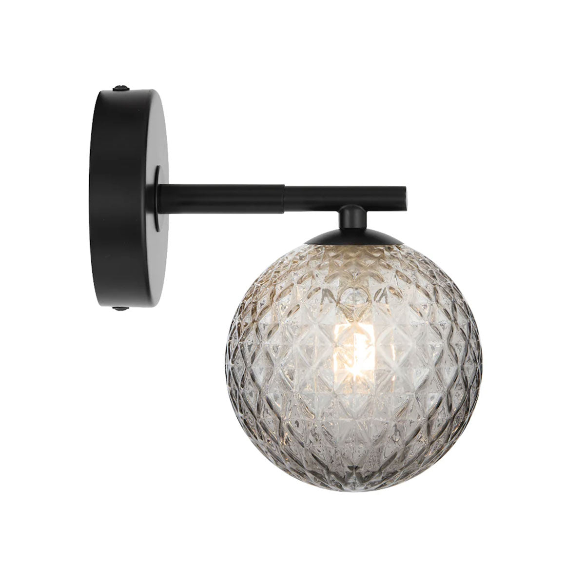 Felton 1 Light Glass Sphere Wall Light with Interchangeable Shades