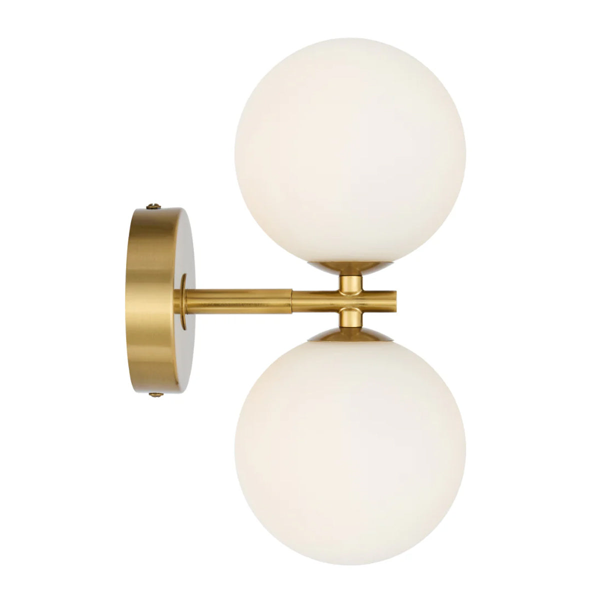 Felton 2 Light Glass Sphere Wall Light with Interchangeable Shades