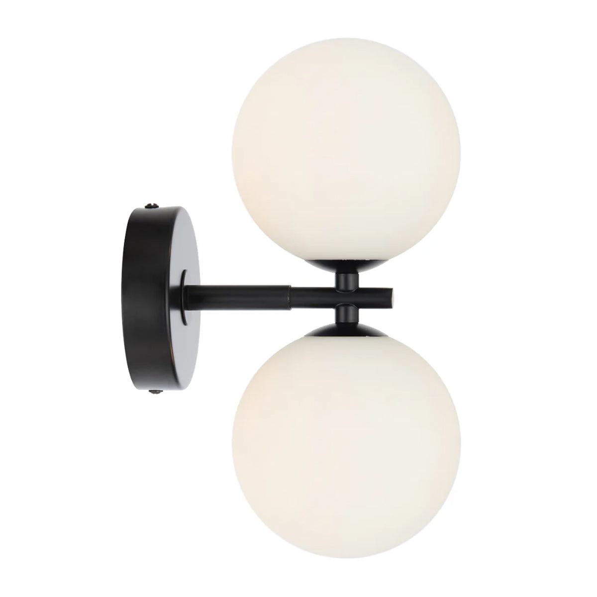 Felton 2 Light Glass Sphere Wall Light with Interchangeable Shades