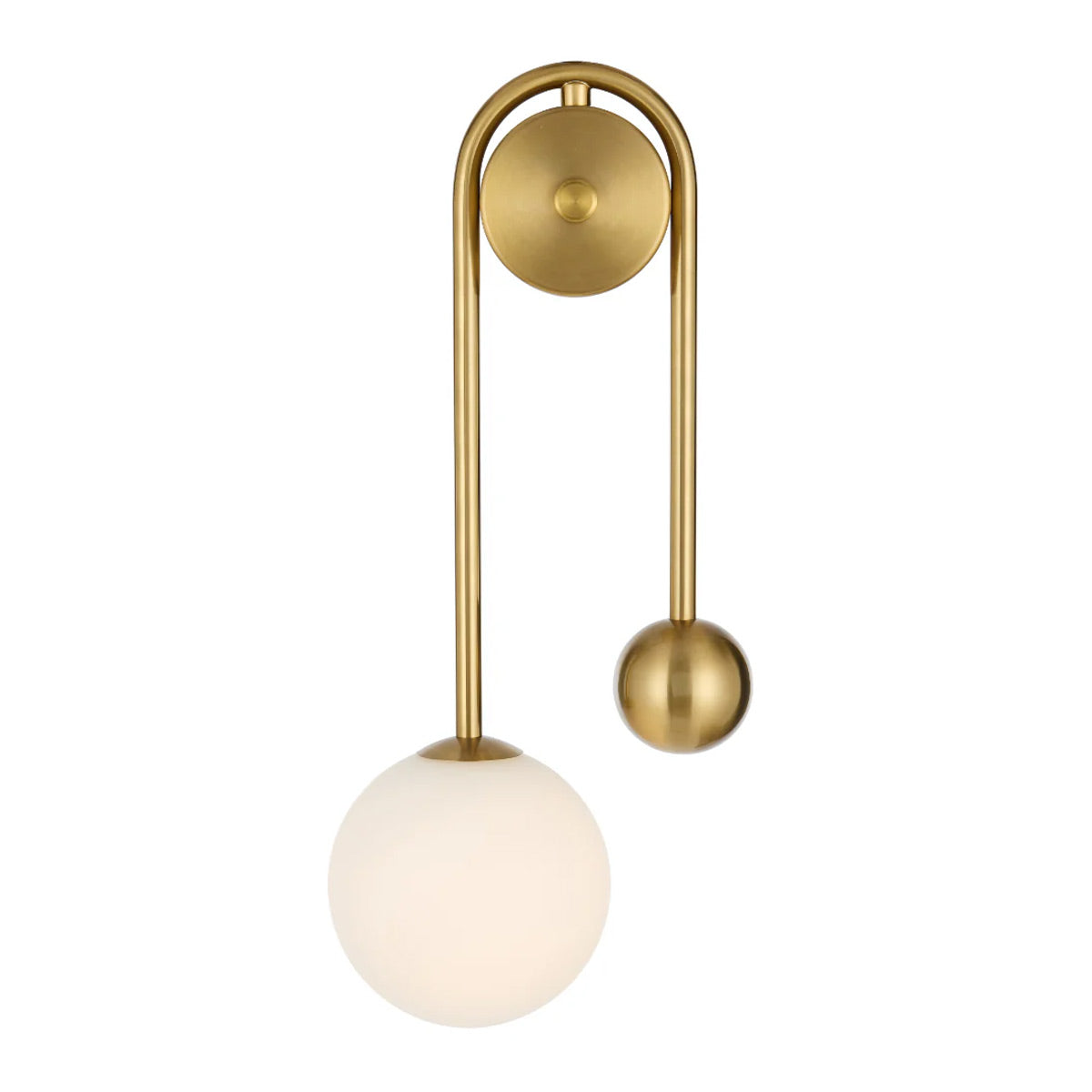 Felton 1 Light Glass Sphere Arm Wall Light with Interchangeable Shades