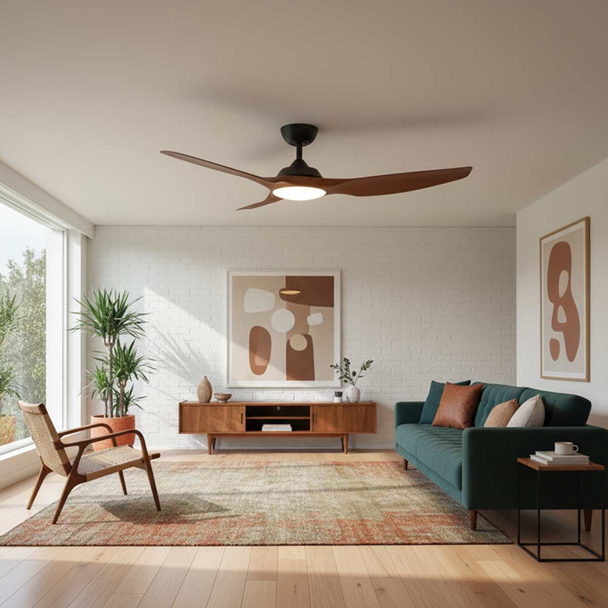 Capri II Smart DC Ceiling Fan with LED Light & Remote