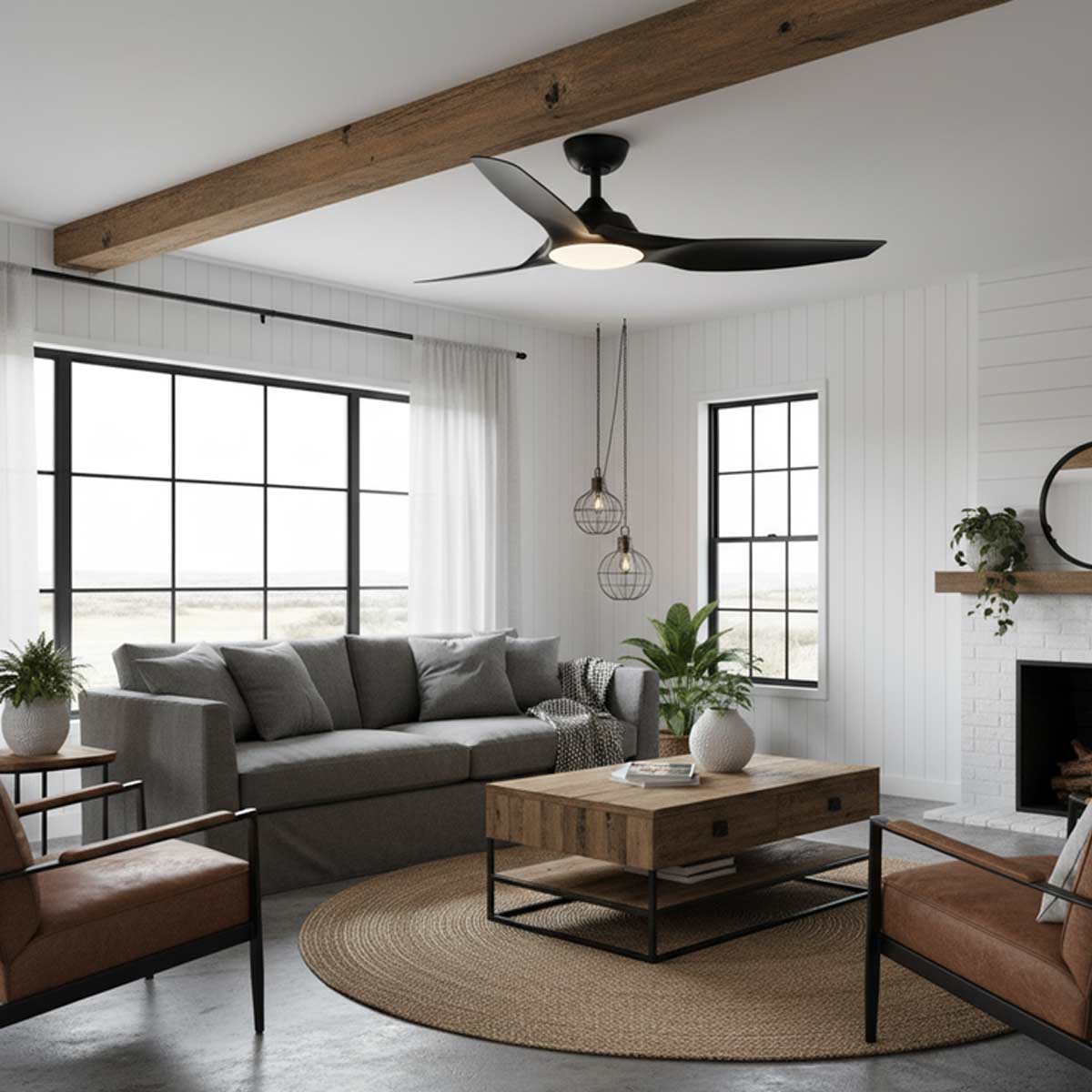 Capri II Smart DC Ceiling Fan with LED Light & Remote