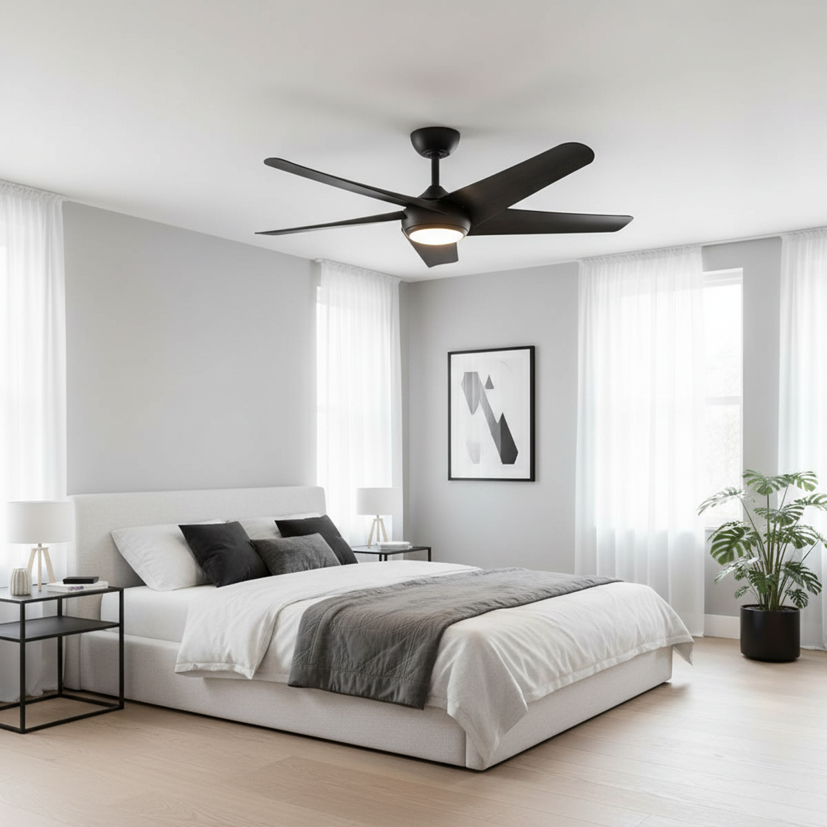 Geo Smart DC Ceiling Fan with Remote & LED Light