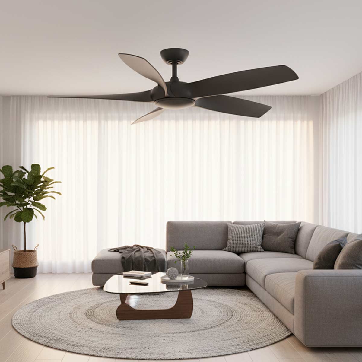 Vellora 54" Smart DC Ceiling Fan with Remote