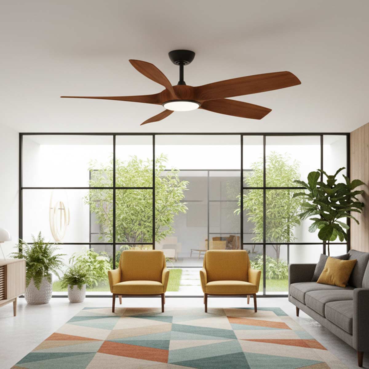 Vellora 54" Smart DC Ceiling Fan with LED Light & Remote