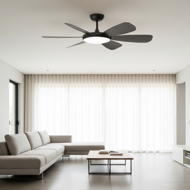 Aurora 3/6 Blade Smart DC Ceiling Fan with LED Light & Remote