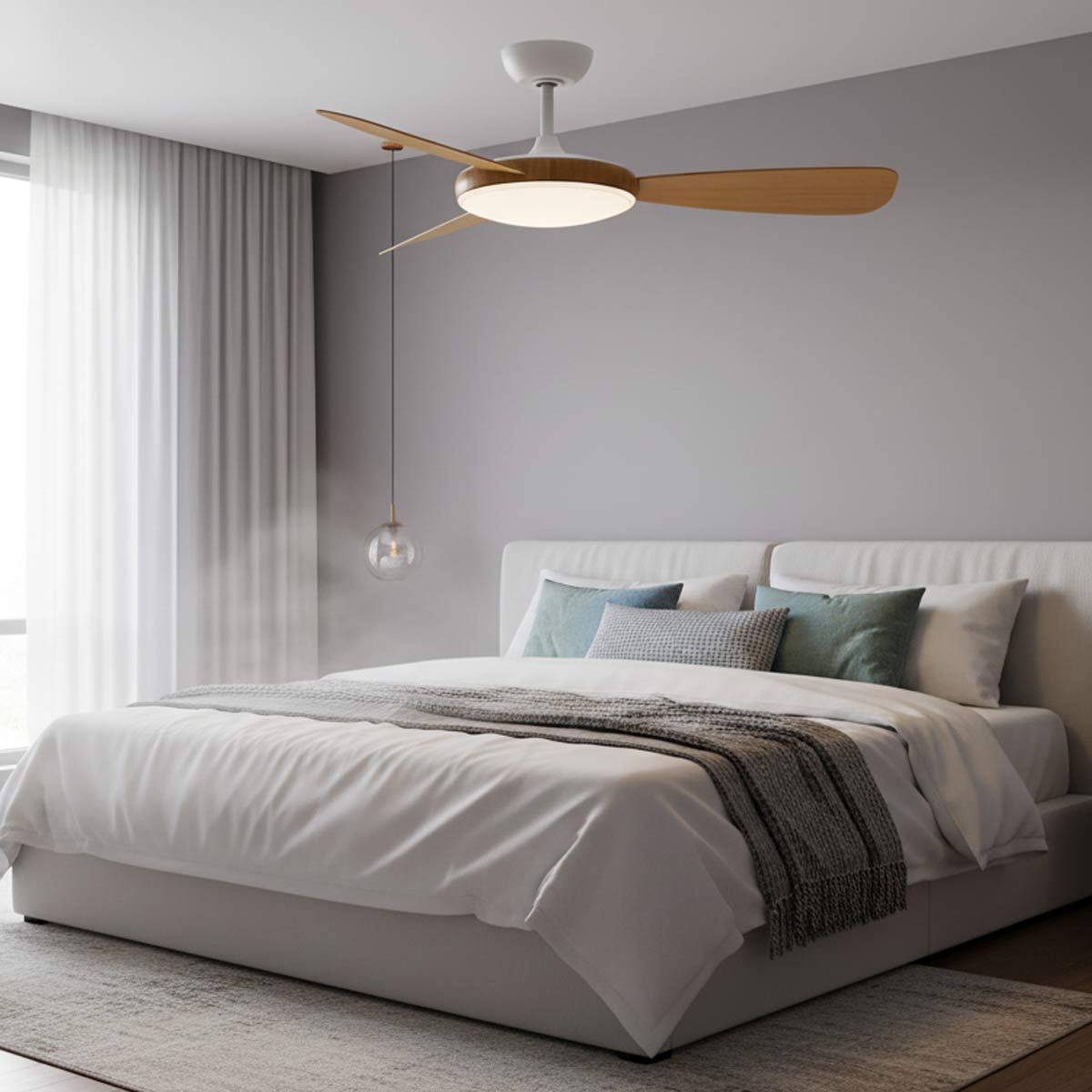 Aurora 3/6 Blade Smart DC Ceiling Fan with LED Light & Remote