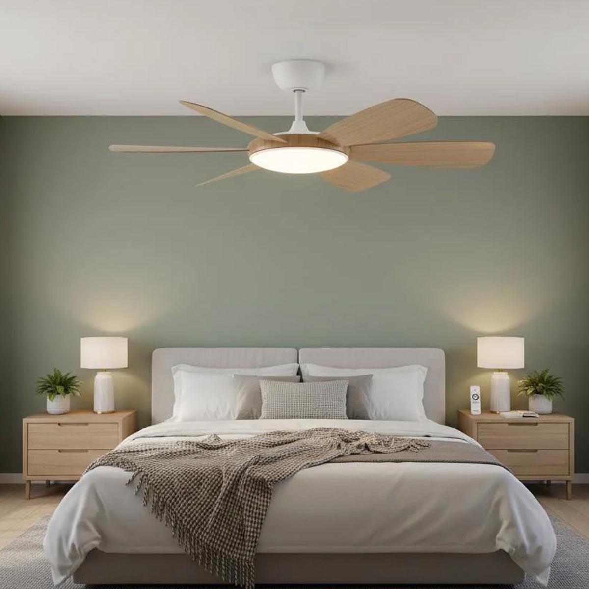 Aurora 3/6 Blade Smart DC Ceiling Fan with LED Light & Remote