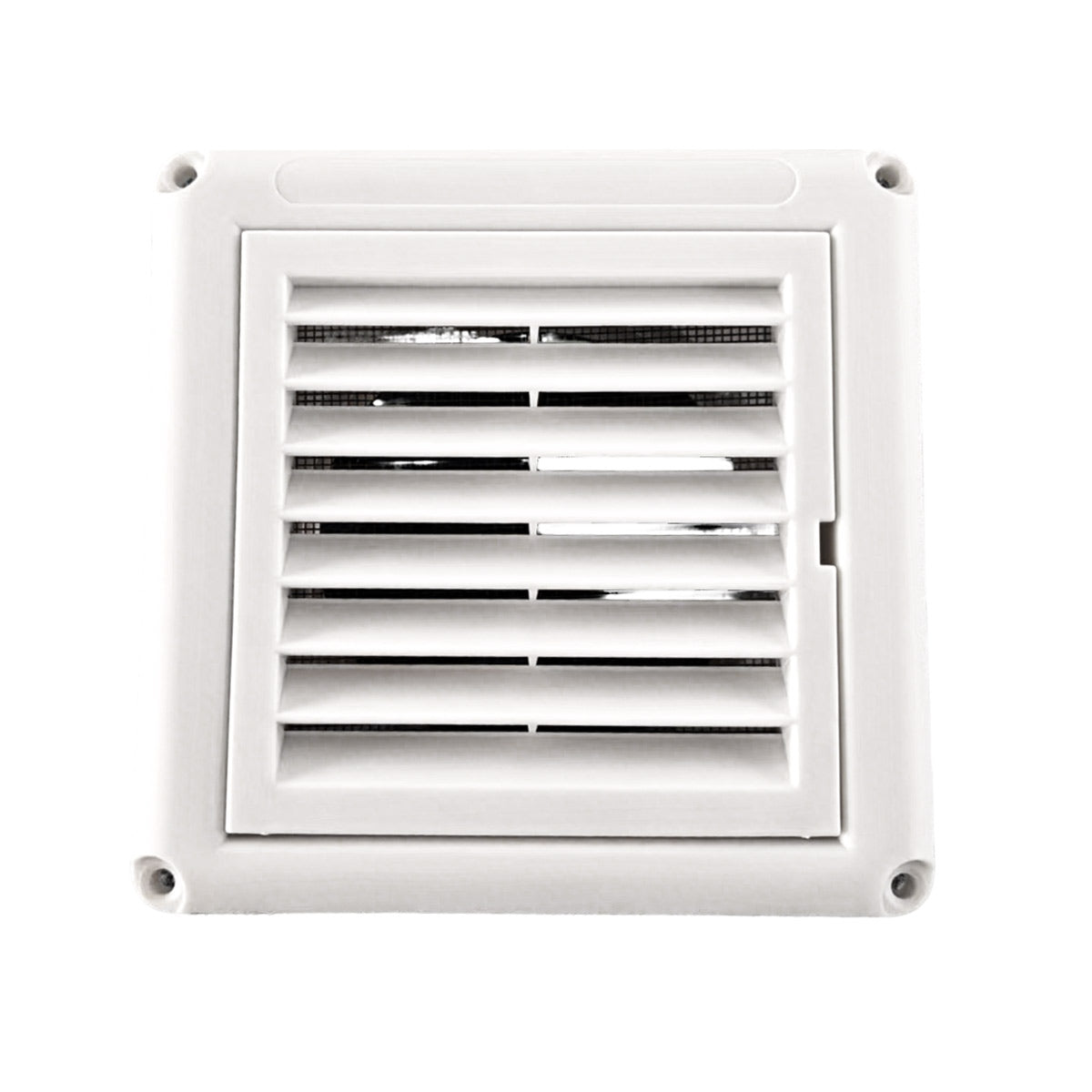 Flush Plastic Grill with Mesh Vent Cover