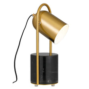 Fidel Marble Table Lamp with Pivoting Shade