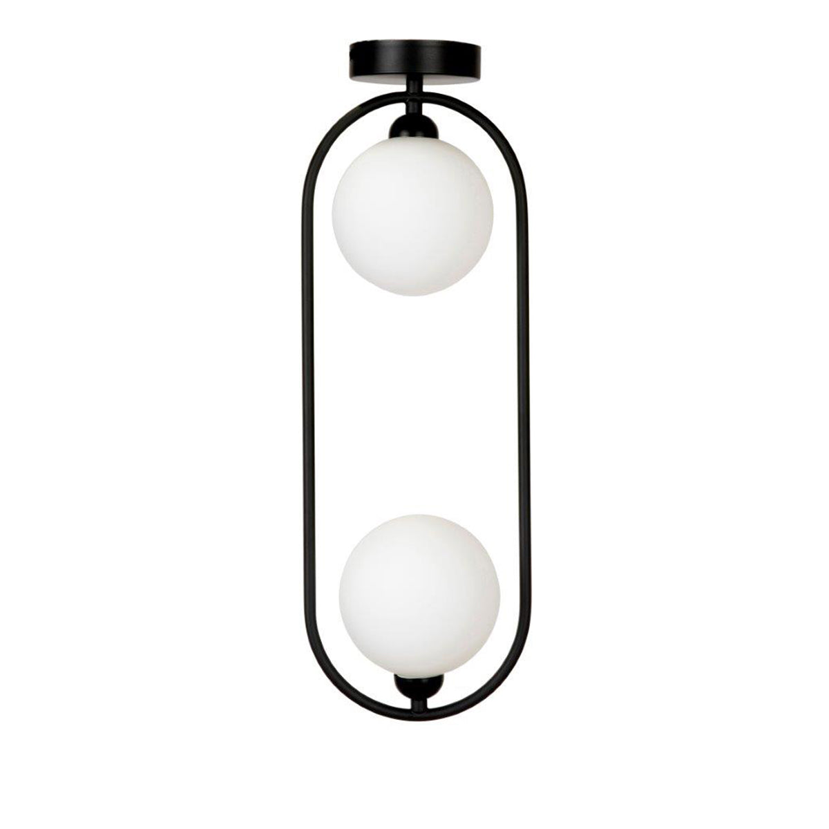 Dacaran Modern 2-Light Metal Oval CTC Pendant – Opal