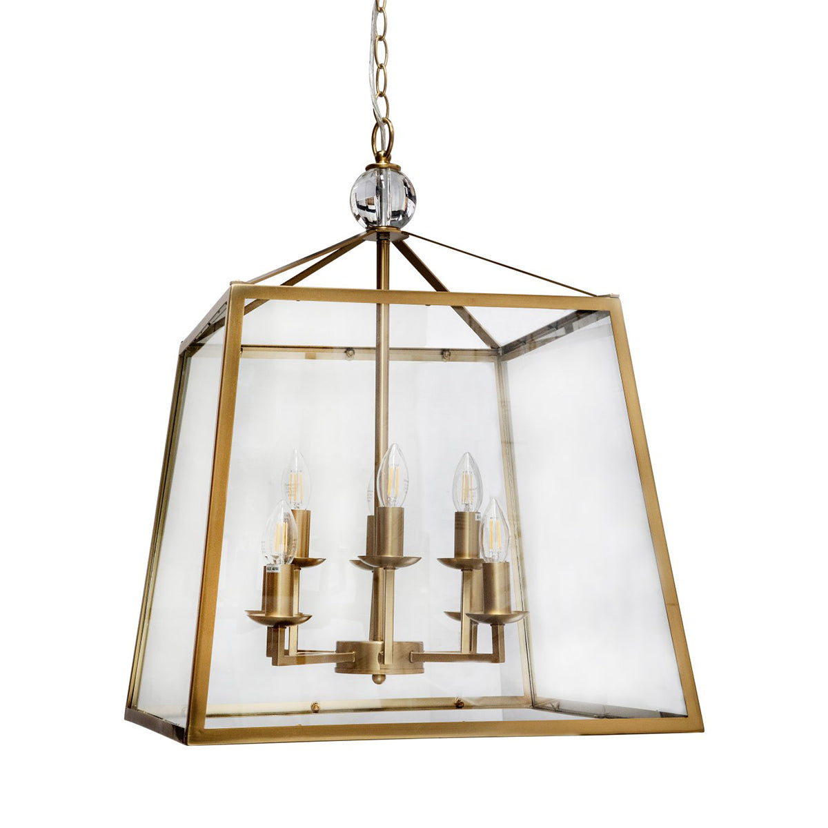 Tamarka Metal Framed Glass Pendant – 4 Light